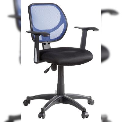 SIGMA Bürostuhl SC17, Kunststoff, verstellbare Sitzhöhe, schwarz/blau