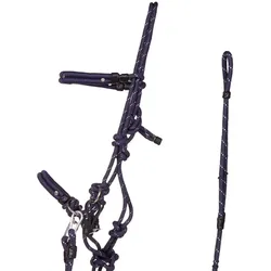 QHP Knotenhalfter Set Multifunktional navy, QHP17_Gr.: Warmblut