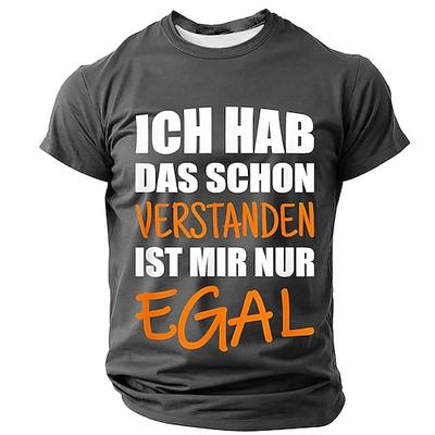 Herren Sarkastisches Grafik T-Shirt - Lustiges deutsches Zitat 'Ich hab das schon verstanden ist mir nur egal' Ich habe es verstanden es ist mir nur egal
