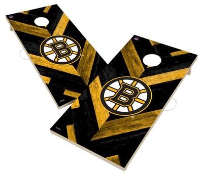 Skip's Garage Boston Bruins NHL Cornhole Board Set