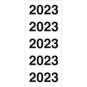 Zweckform Jahreszahlen 43-223, Aufkleber, 60 x 24mm, 100 Etiketten, Jahr 2023