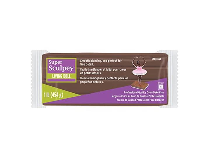 Sculpey, Super Living Doll 1lb Espresso