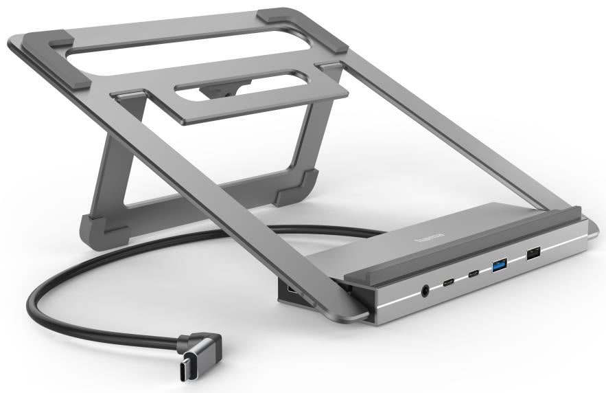 Hama USB-C-Docking-Station Connect2Office Stand, Notebook-Halterung, 12 Ports 00200139