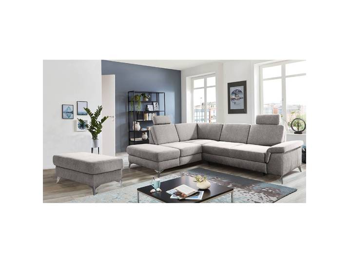 Polsterhocker Dearborn 100 x 47 x 66cm Grau Chenille Alix: Grau