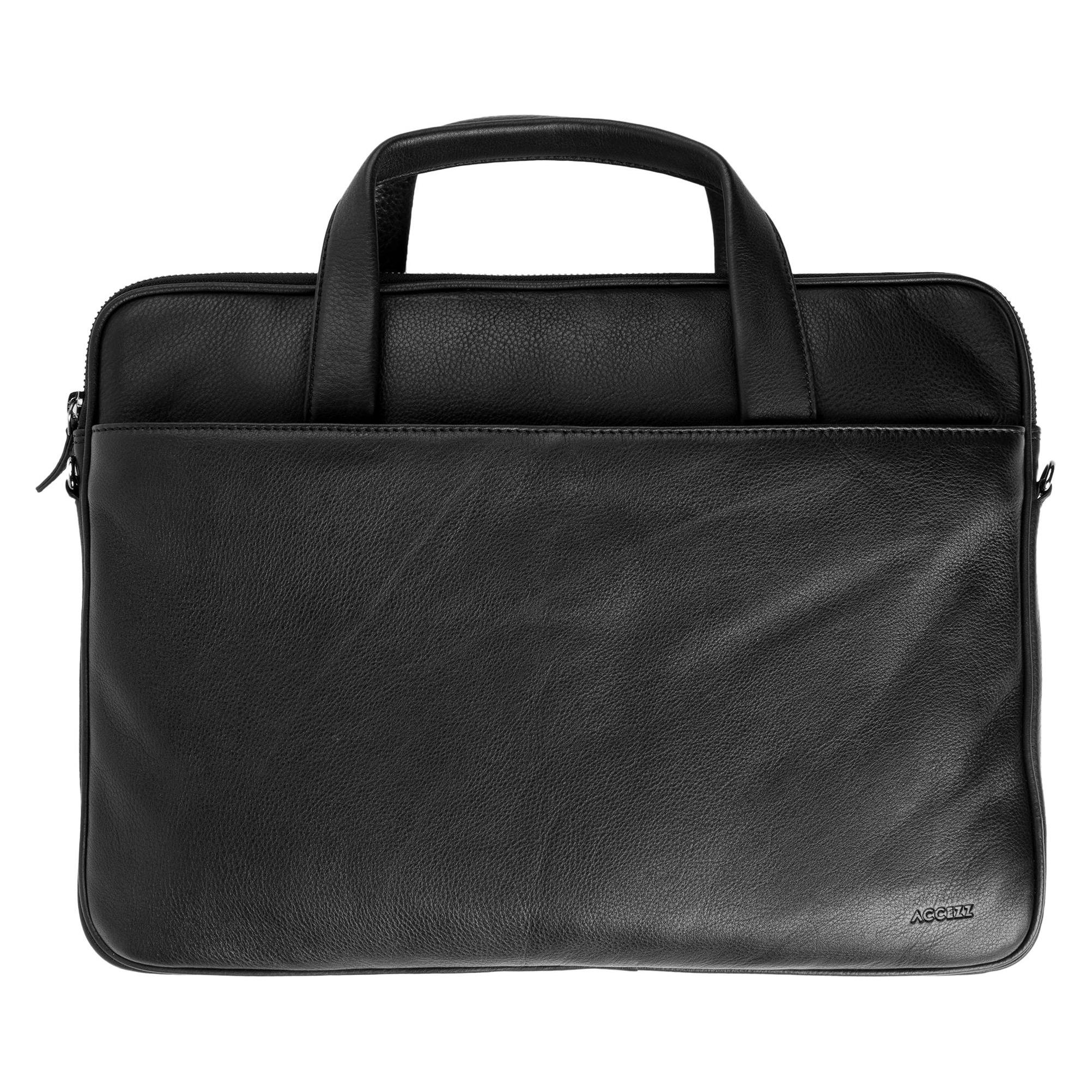 Accezz Leather Laptoptas 16 inch - Zwart (16.20", Universal) (SH00075213)