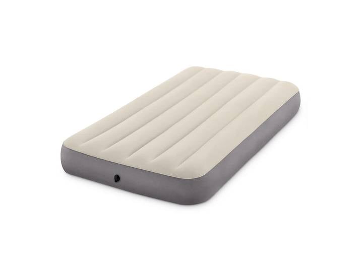 Luftbett INTEX Luftbett Deluxe Single-High Twin , beige (natur), B:99cm H:25cm L:191cm, PVC, Luftbetten, Luftbett