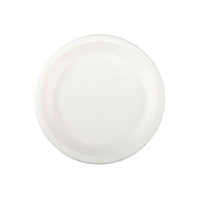 VEPATIM 250 Teller aus Bagasse, naturweiß, rund Ø18cm, 50Stk.