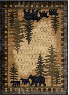 Mayberry Rug Sunset Valley Cub Country Antique Lodge Area Rug