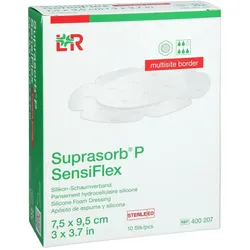 SUPRASORB P SensiFlex multisite border 7,5x9,5cm