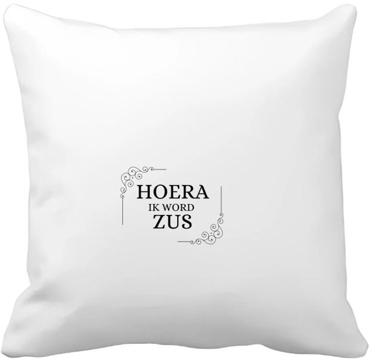 Akyol Kussenhoes Hoera ik word zus - 40 x 40 cm