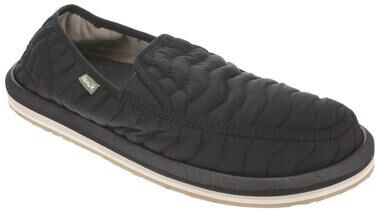Sanuk Donny Quilted - Mens 10 Black Slip On Medium