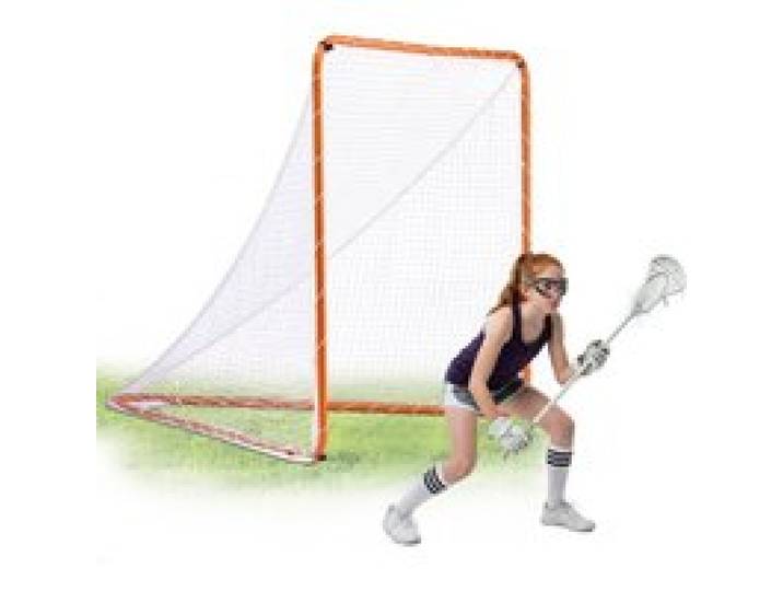 VEVOR Lacrosse-Tor, 6' x 6' Lacrosse-Netz, Stahlrahmen-Lacrosse-Trainingsausrüstung für den Hinterhof, tragbares Lacrosse-Tor mit Tragetasche, schneller und einfacher Aufbau, perfekt für das Training
