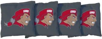 Skip's Garage Sacred Heart Pioneers Grey Cornhole Bags