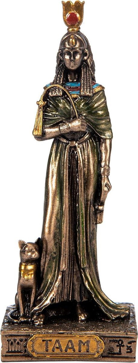Handgeschilderd Brons Miniatuur Beeldje Godin Figuur voor Decoratie in Huis, Brons