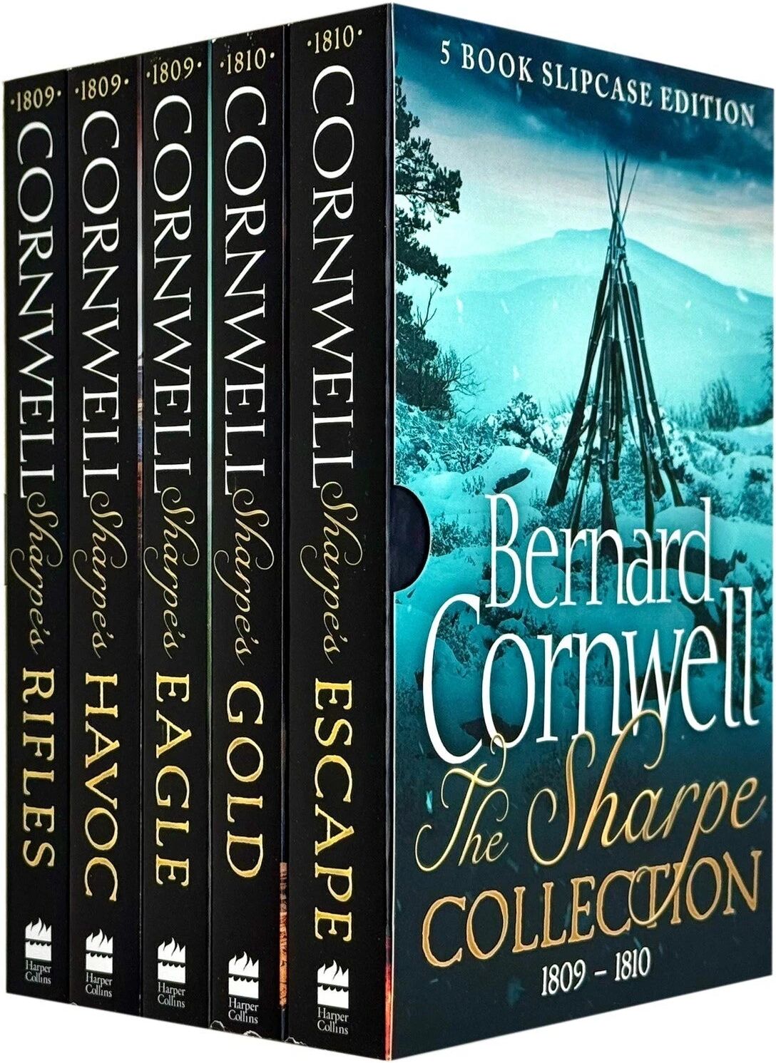 HarperCollins Sharpe Series Books 6-10 Collection Set by Bernard Cornwell - Paperback - 5 Napoleonic War Novels - Historical Military Fiction
