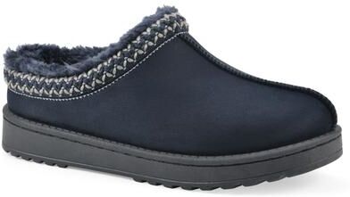 Women's Icebin Clog Slipper by White Mountain in Navy Fabric (Size 6 M)
