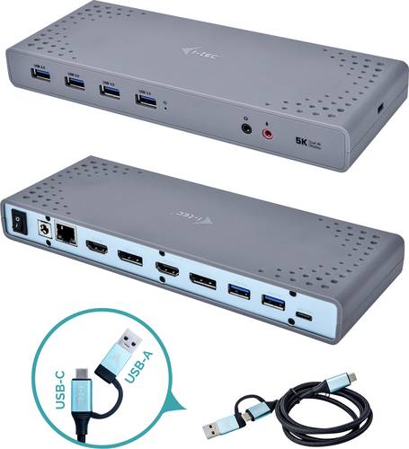 I-tec USB-C Dockingstation USB 3.0/USB-C 5K Dualdock
