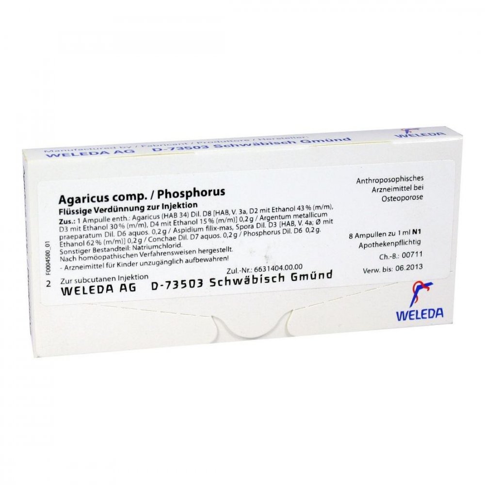 WELEDA AG Agaricus Comp./phosphorus Ampullen 01617197