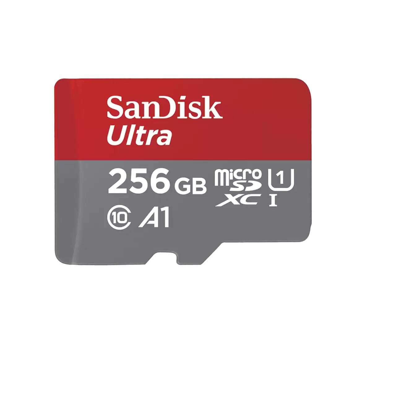 SanDisk Ultra microSDXC Speicherkarte für Chromebooks 256GB + SD Adapter SDSQUAC-256G-GN6FA