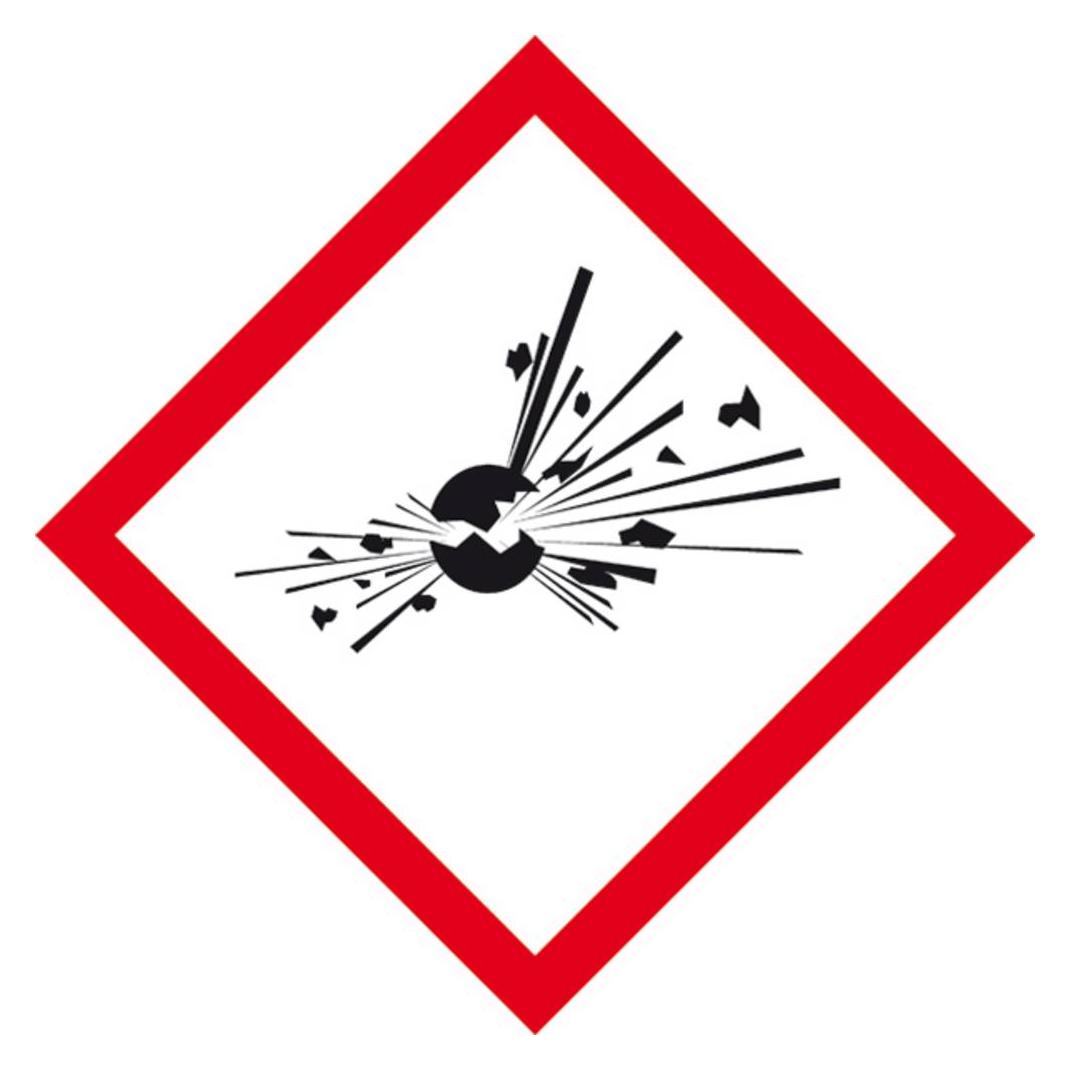 Wolk 21.B1011 GHS-Gefahrenpiktogramm 01 explodierende Bombe Folie selbstklebend B x H (21.B1011)