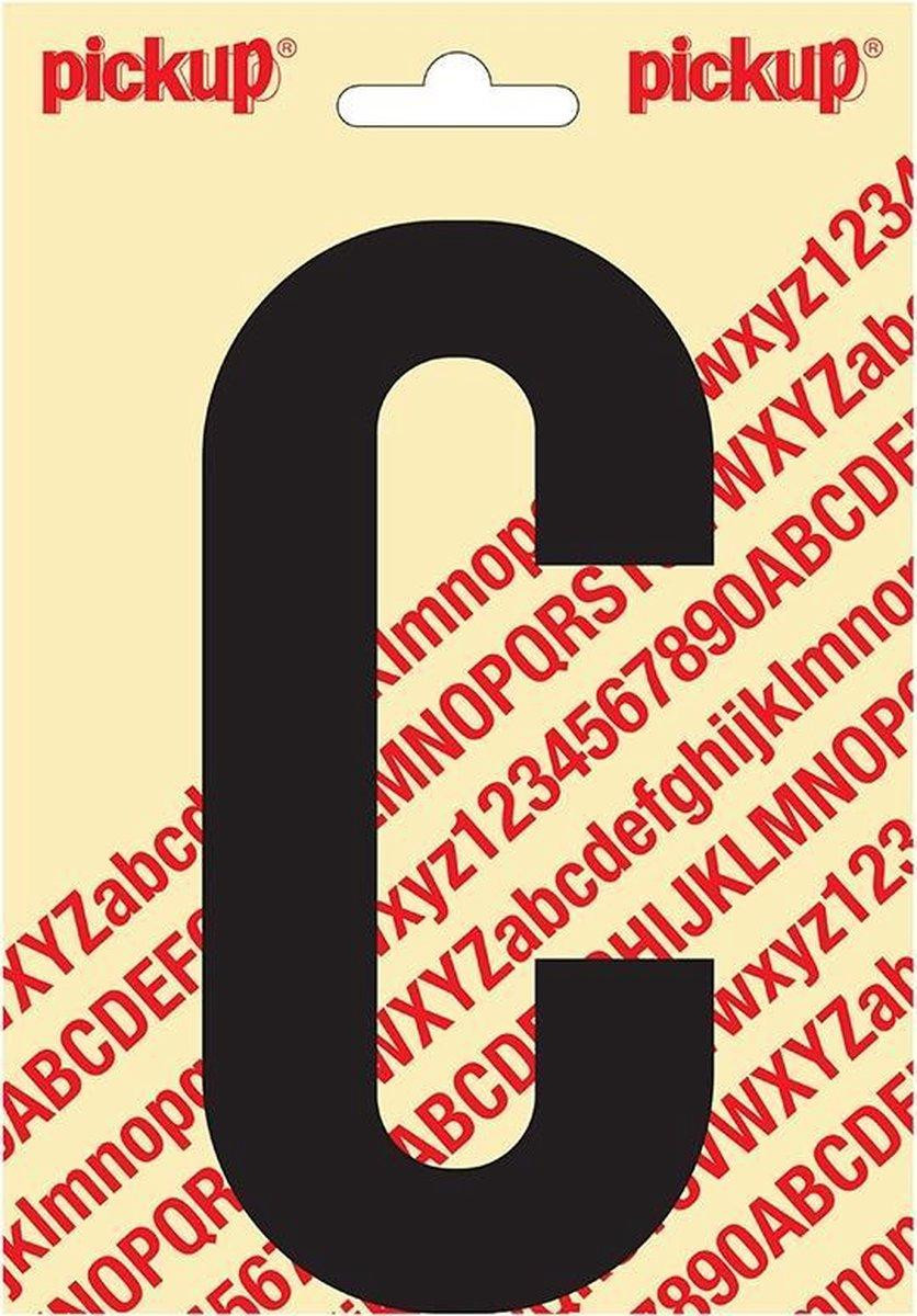 Nobel Sticker letter C zwart Pickup