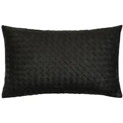 pad Kissen Web Leather 30 x 50 cm Textilene Black
