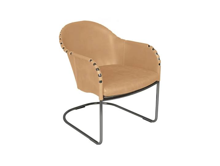 Källemo Fauteuil Ingo Naturel-chrome
