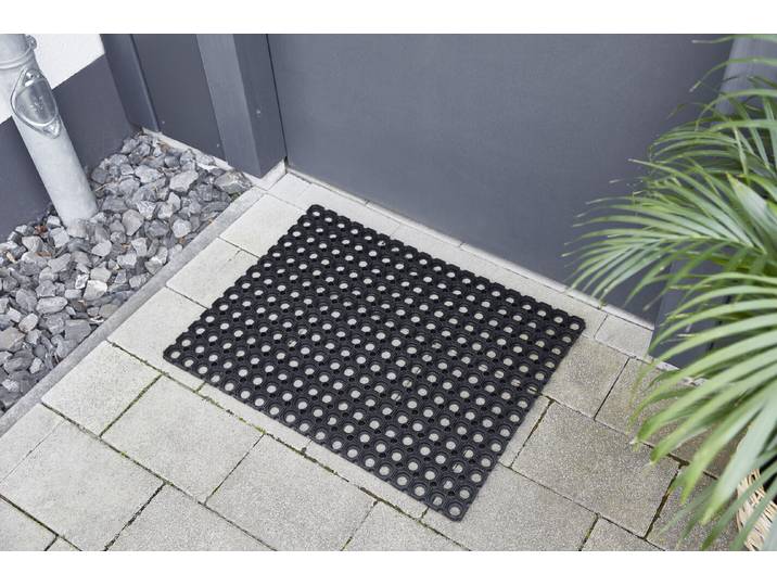 Fussmatte Gummi Ringmatte 40x60 cm schwarz
