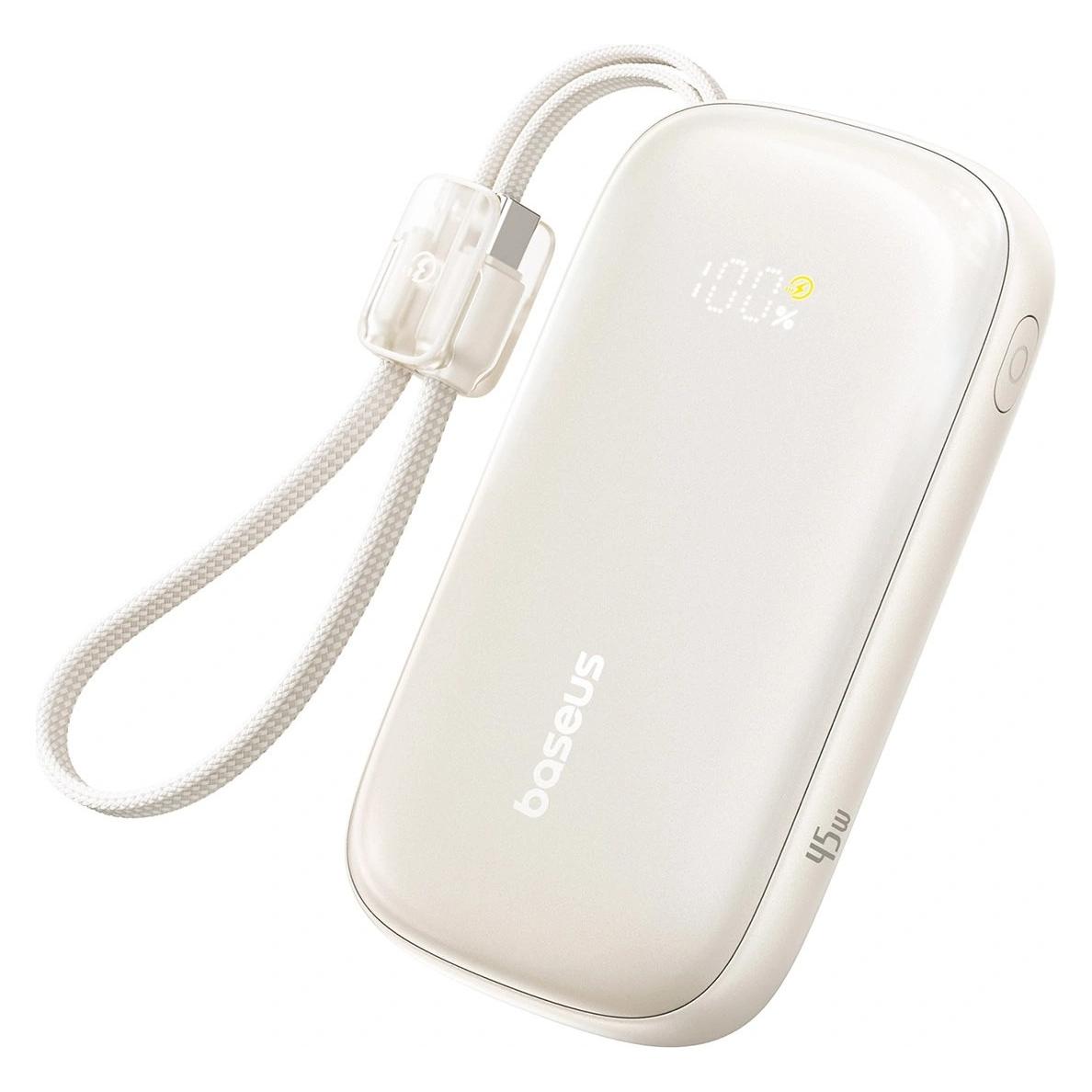 Baseus Powerbank EnerFill FC21 QPow 3 Ultra, 10000mAh, 45W, QC + PD, Beige (10000 mAh, 45 W) (6932172692476)