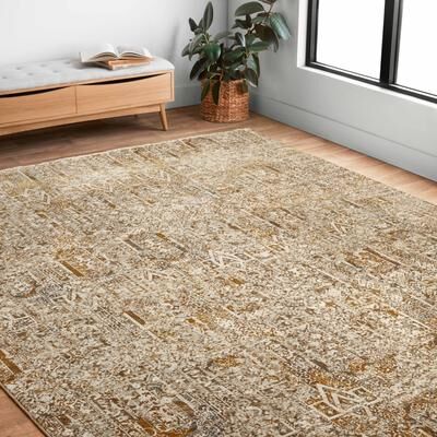 Alexander Home Leah Boho Medallion Area Rug