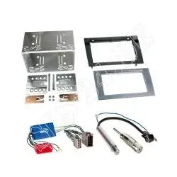 Autoradio 2-DIN Radioblende+Adapterkabel Einbauset für Audi A4 B6 B7 mit Akti...