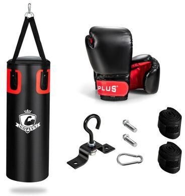 Costway Filled Punching Bag Set for Adults- 56 lbs
