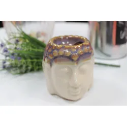 Buddha Oil Burner - Ivory & Mint