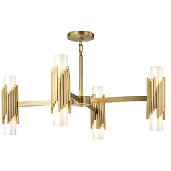 Elstead Elstead Lighting Marvele Kronleuchter Messing MARVELE8-AB-OPAL MARVELE8-AB-OPAL