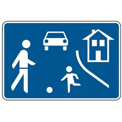 Verkehrszeichen - Beginn eines verkehrsberuhigten Bereichs, Zeichen 325.1