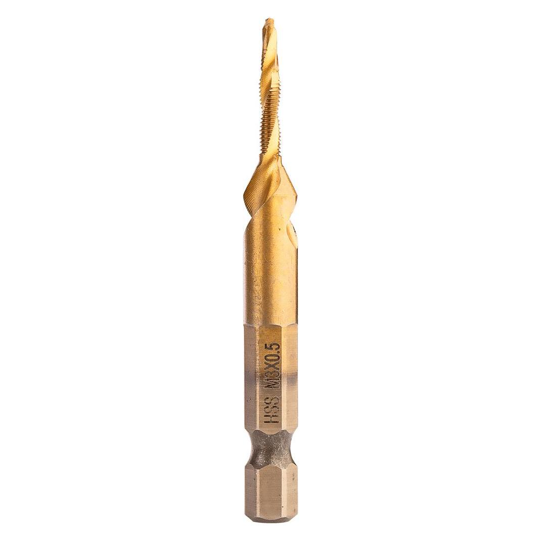 Neo HSS TiN-Gewindebohrer, M3x0,5 mm, Sechskant (54700953)