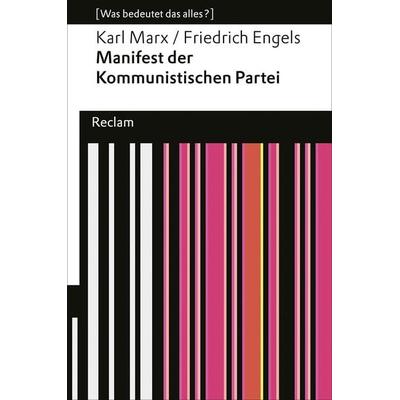Manifest der Kommunistischen Partei, Taschenbuch von Karl Marx,Friedrich Engels, Reclam, Philipp, 978-3-15-019266-5