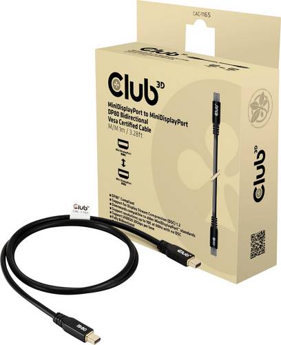 Club3D Anschlusskabel 1m Schwarz CAC-1165 DisplayPort-Kabel