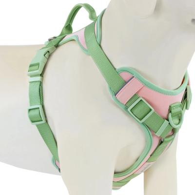 Inspired Finds Luxury Chocolate No Pull Dog Harness With Adjustable Chest Strap pink s