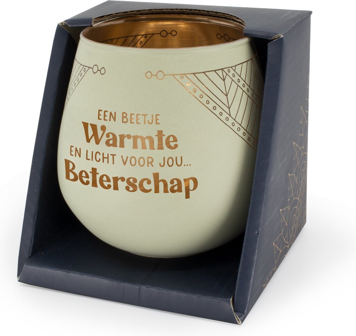 Sfeerlichthouder Beterschap van Glas voor Tealights