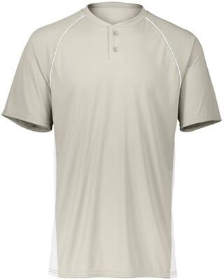 Augusta Sportswear A1560 Athletic Limit Jersey T-Shirt in Silver/White size XL   Polyester 1560