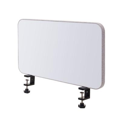 Mendler Tisch-Whiteboard HWC-G74, Büro-Sichtschutz Trennwand Schreibtisch Magnettafel Pinnwand, Stoff/Textil ~ 60x35cm grau