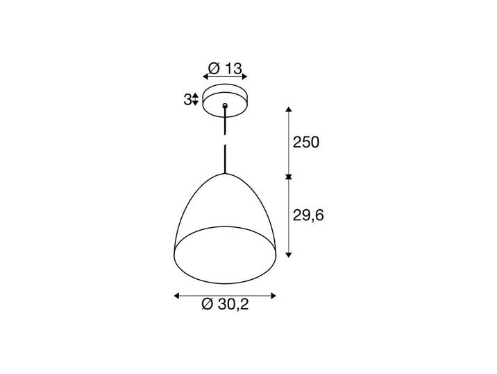 SLV Hängelampe Para Cone, dimmbar, kupfer, für Wohn- / Esszimmer, Aluminium, Modern, Pendelleuchte