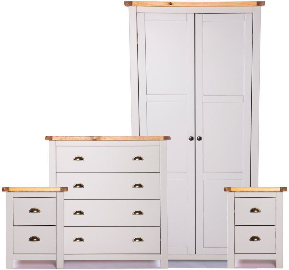 Brambly Cottage Hendon 4 Piece Bedroom Set Grey