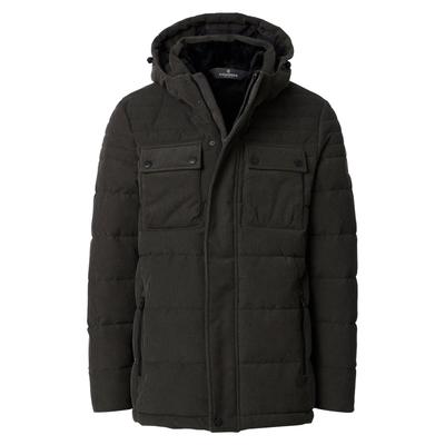 Winterjacke CASAMODA "CASAMODA Winterjacke uni", Herren, Gr. XL, braun (dunkelgrün), 100% Polyester, Jacken Winterjacke