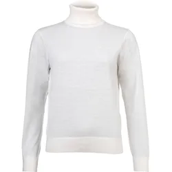 A|X ARMANI EXCHANGE Damen Rollkragenpullover - Feinstrick, Schurwolle, Logo, einfarbig Beige / XL