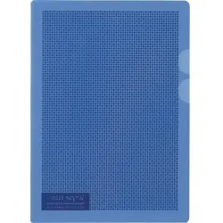 PLUS JAPAN Hüllen Camouflage A4 mit Sichtschutz VE=5 Stück blau