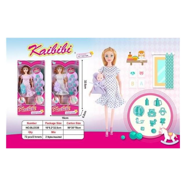 Ciuciubabka Schwangere Puppe mit Zubehörmix (43095434)