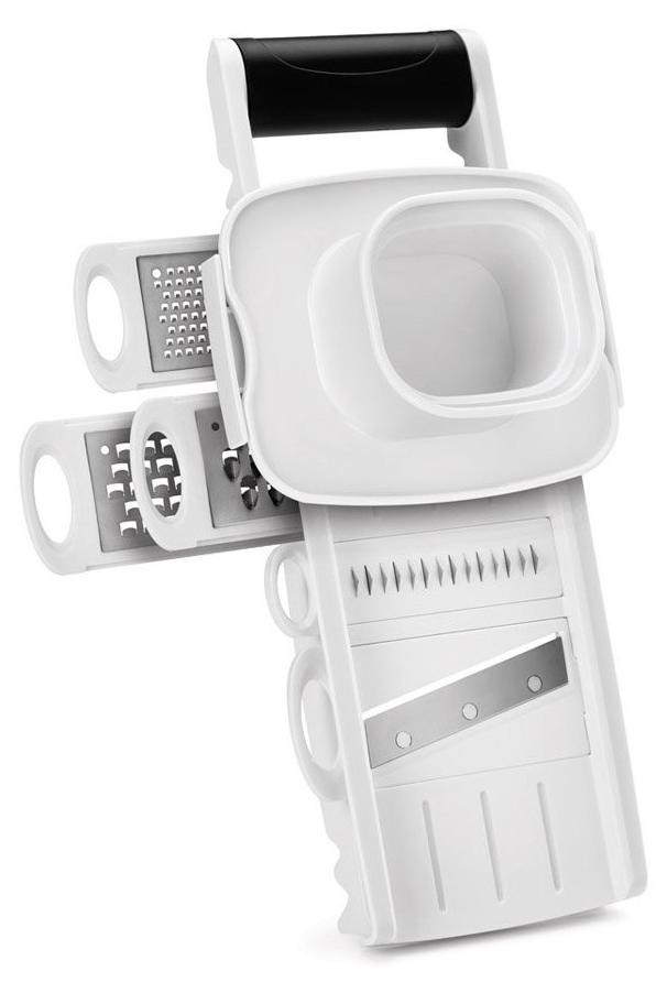Dripio Multifunctionele mandoline met 5 verwisselbare messen en groentehakker