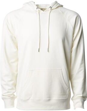 Independent Trading Co. SS1000 Icon Lightweight Loopback Terry Hooded Sweatshirt in Bone size 2XL   Cotton/Polyester Blend